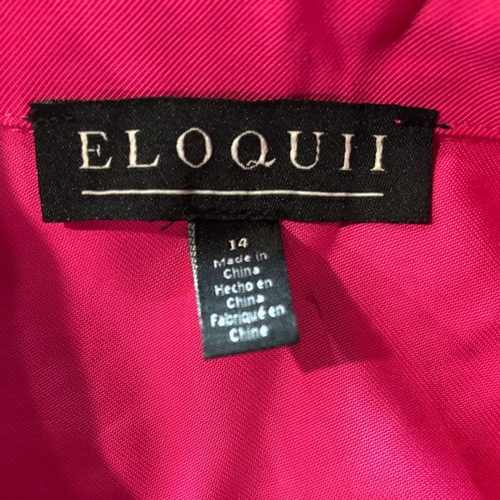 Eloquii Fuchsia Dress with Belt - Picture 2 of 3